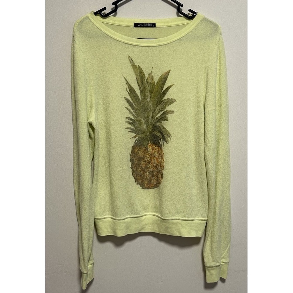 Wildfox Women's Pineapple Sweater Size S Yellow